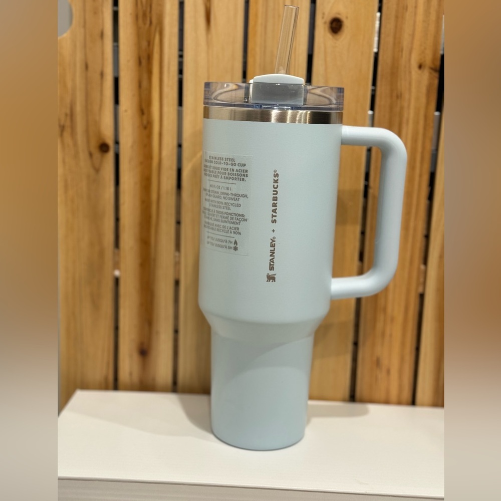 New Sky Blue Starbucks Stanley spring 2024